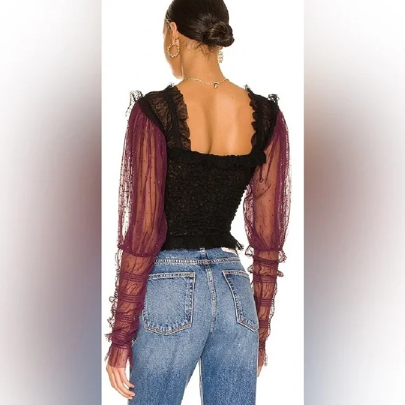 Free People Nothing Sweeter Sheer Top - Picture 2 of 11